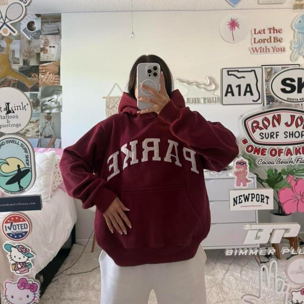 Maroon Valentine’s Day Collection Parke Hoodie - image 4